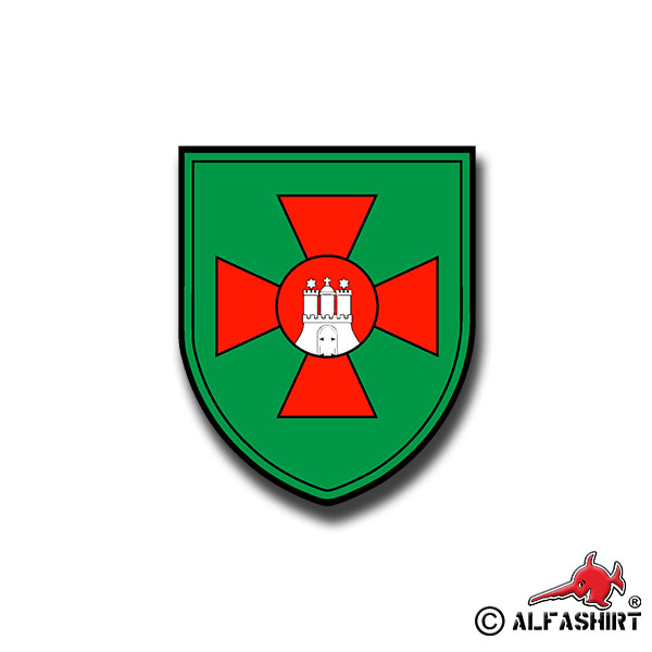 Sticker PzGrenBtl 173 Crest Tank Artillery Battalion 7x6cm A1051