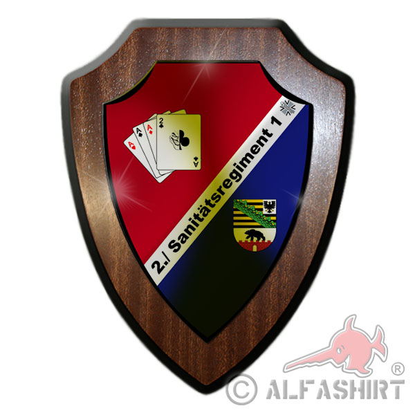 Wappenschild 8 SanRgt 10 Sanitäts-Regiment Bundeswehr Sachsen Anhalt Sani #27327