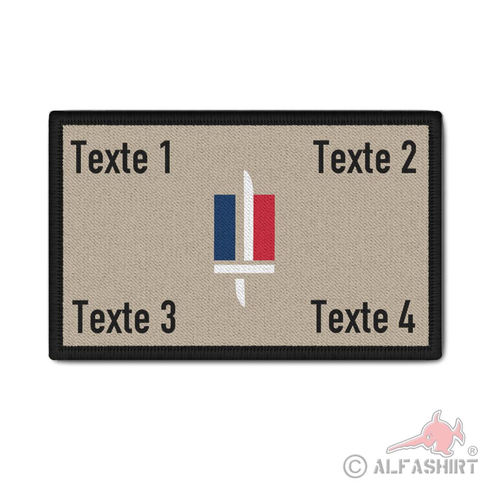 France Skull Gray Tactical Airsoft Soldier Forces Armées Patch # 27666