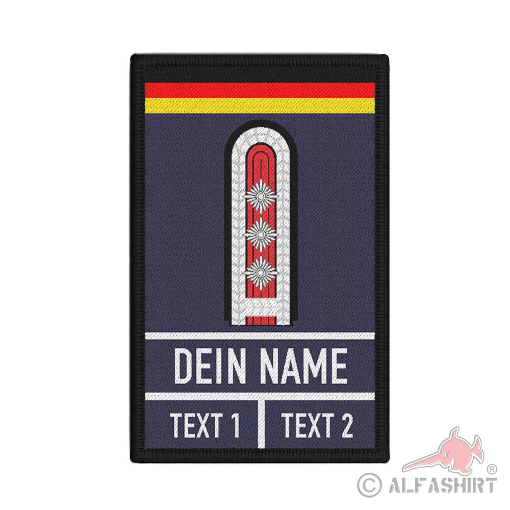 Rank Patch Feuerwehr Thüringen Abzeichen Dienstgrad Ausbildung 9,8x6cm#36647