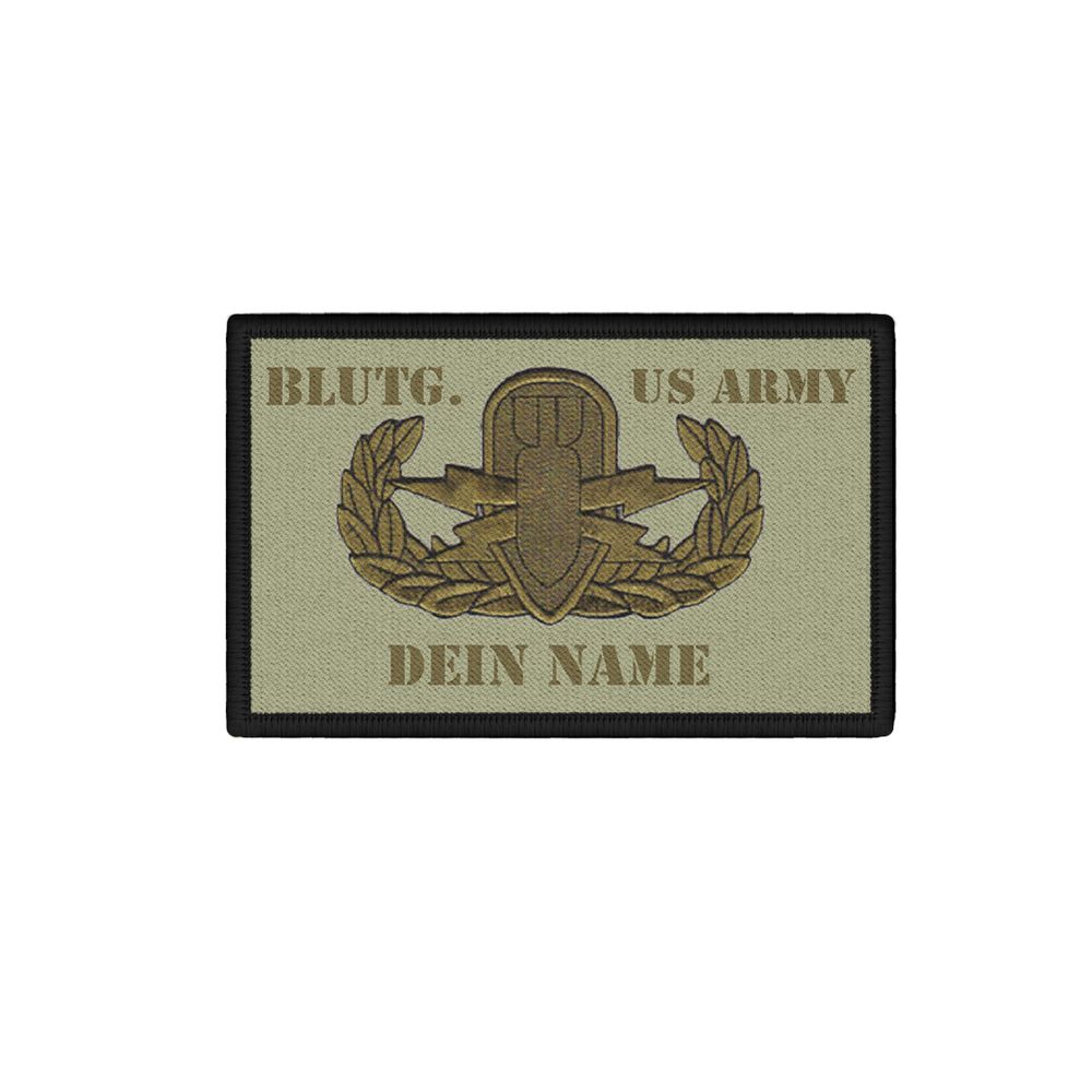 Personalized EOD US Blood Type Patch Explosive Ordnance 7.5x4.5 # 37571