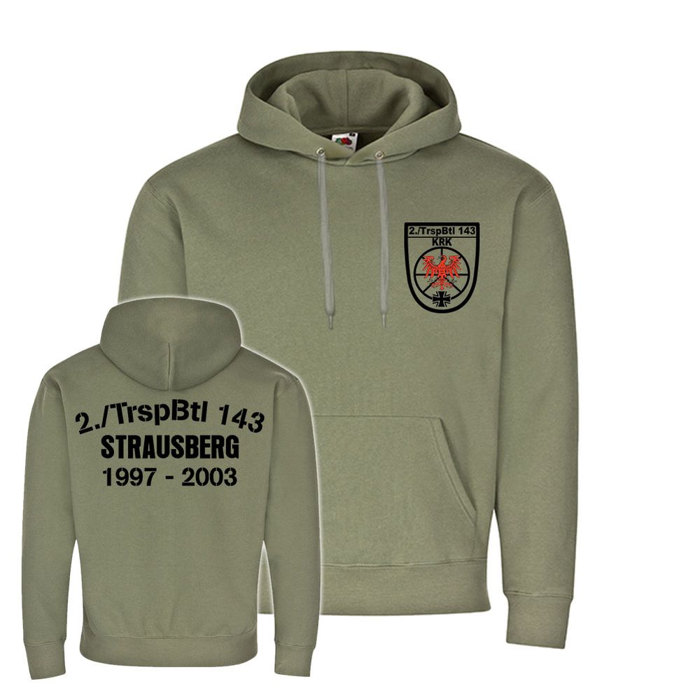 Hoodie 2 TrspBtl 143 97-2003 Strausberg Transport Bataillon Pulli Pullover#23160