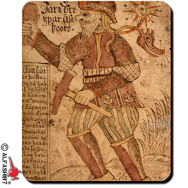 Thor's Hammer Mjölnir Power Belt Megingiard War God Mouse Pad # 16094