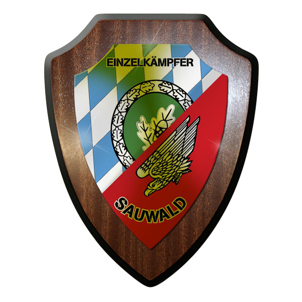 Heraldic shield / wall shield - single fighter Suwald Bundeswehr Bund Bw - # 12103