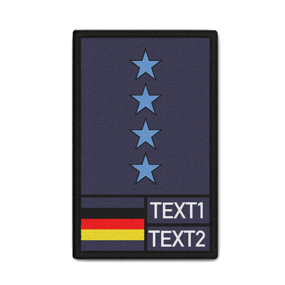 Dienstgradabzeichen Landzoll Patch Personaliesiert ZHS ZHSin #35841