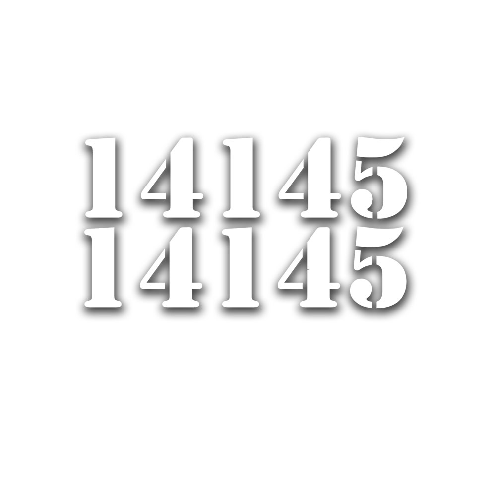 Aufkleber/Sticker Fahrgestellnummer Kennzeichnung Motorhaube 8x30cm A5172