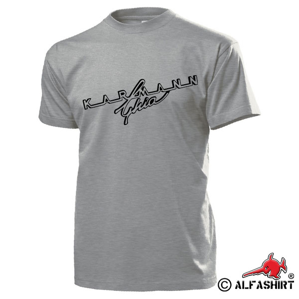 Karmann Ghia Type 14 Logo Oldtimer Car Car Collector Driver Ralley T Shirt # 17156