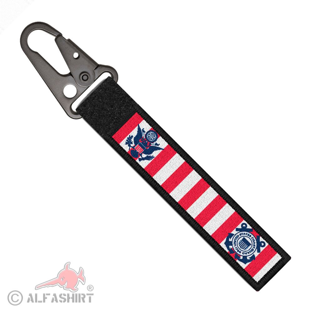 Keychain Coast Guard Badge US USA America Coat of Arms Emblem #40265