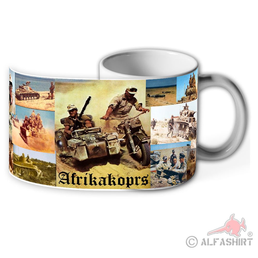 Tasse Afrikakoprs Bilder farbig Foto Rommel Wh Panzer  #43536