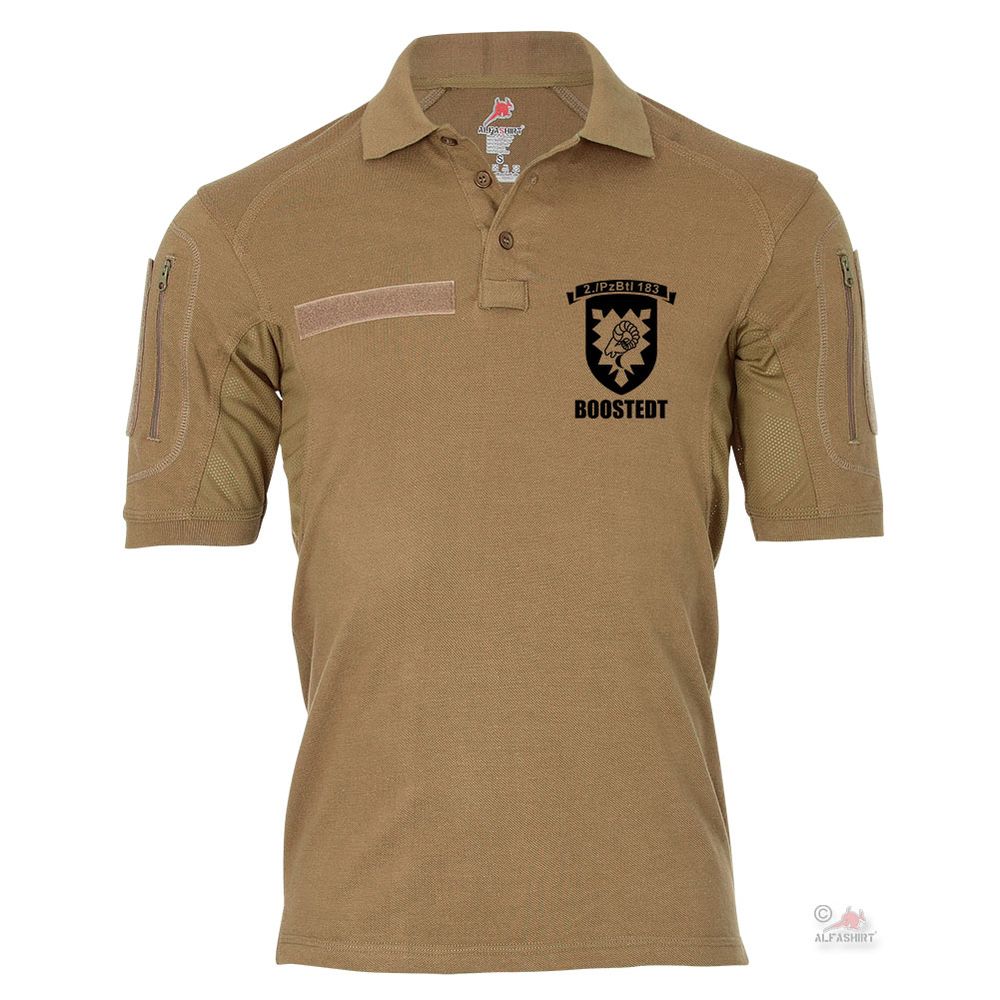 Tactical polo shirt Alfa - 2 PzBtl 183 Boostedt tank battalion tank 1A4 # 18983 Tactical polo shirt Alfa - 2 PzBtl 183 Boostedt tank battalion tank 1A4 # 18983