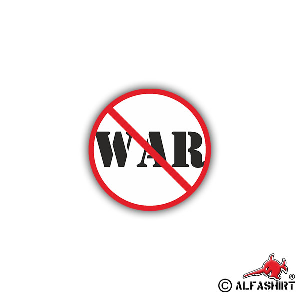 Sticker NO war peace freedom Peace No war world peace 7cm A908