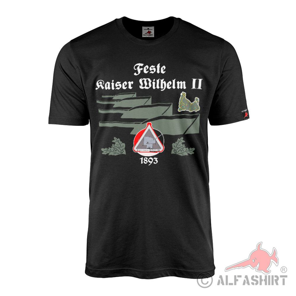 Patch Feste Kasier Wilhlem II Fort Mutzig Deutsches Kanonen T-Shirt#43233