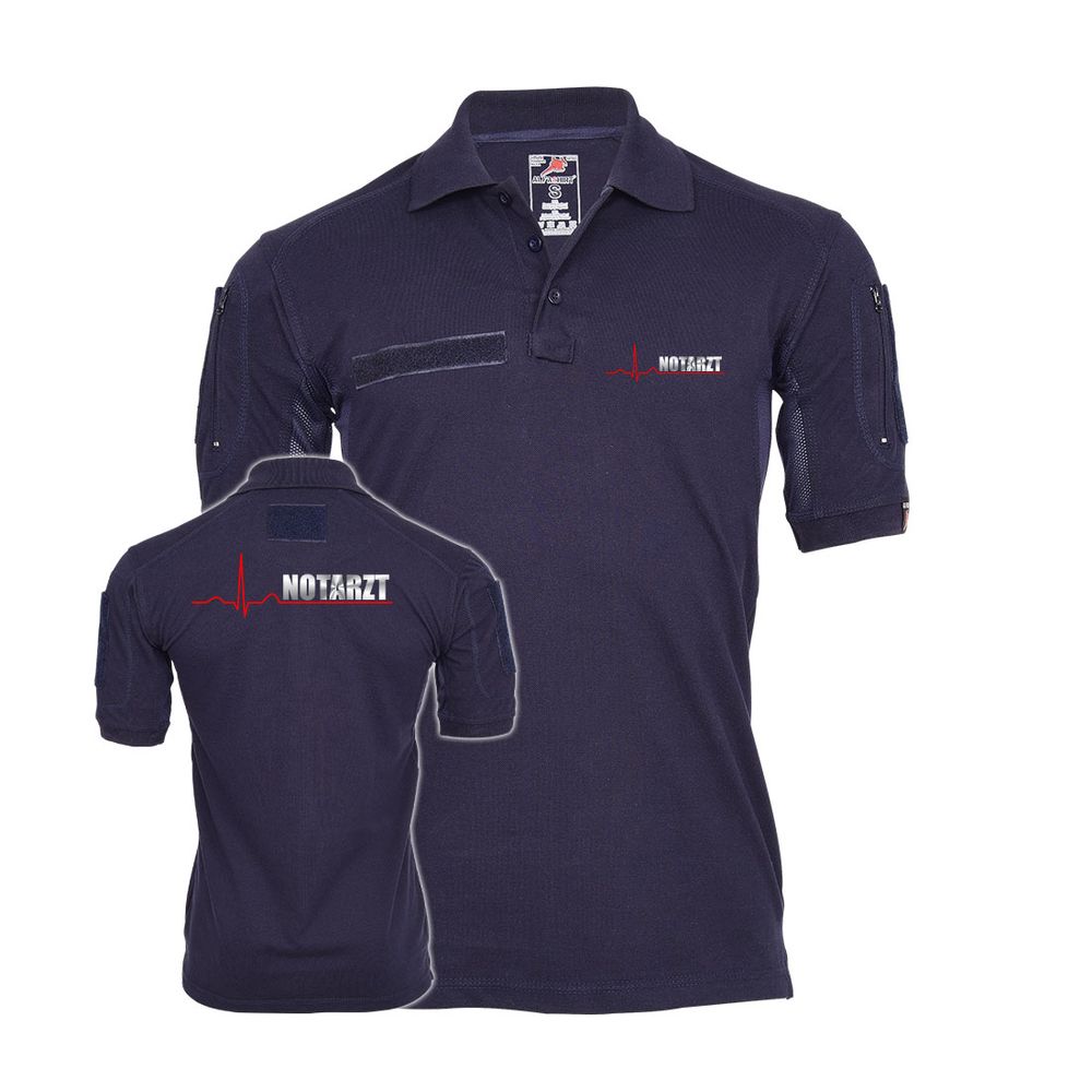 Tactical Polo Notarzt Reflektierend Notfallsanitäter Rettungsdienst Shirt#34948