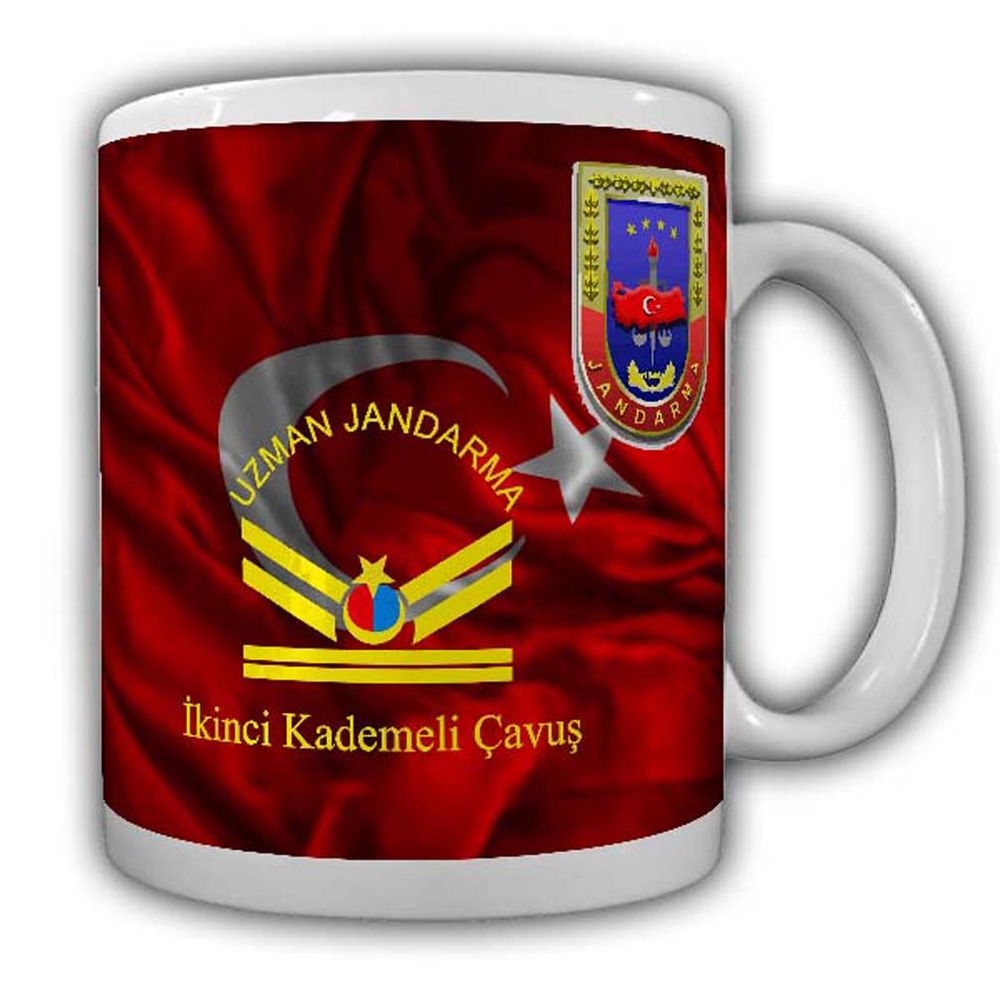 Uzman Janddarma Ikinci Kademeli Cavus Tasse Kaffeebecher Militär Türkey#22646