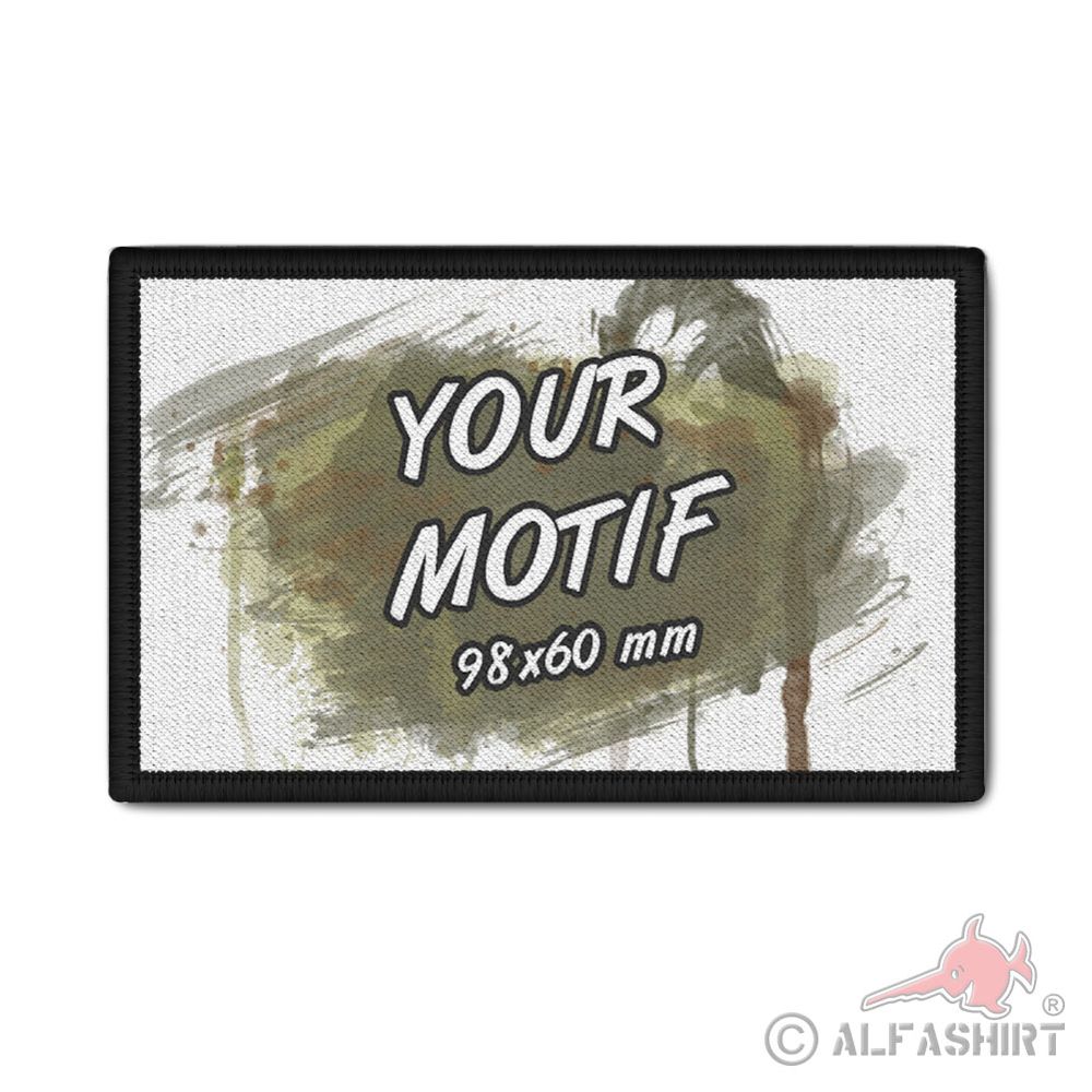 Rank Patch 98x60mm blanko badge für Sublimation #42899