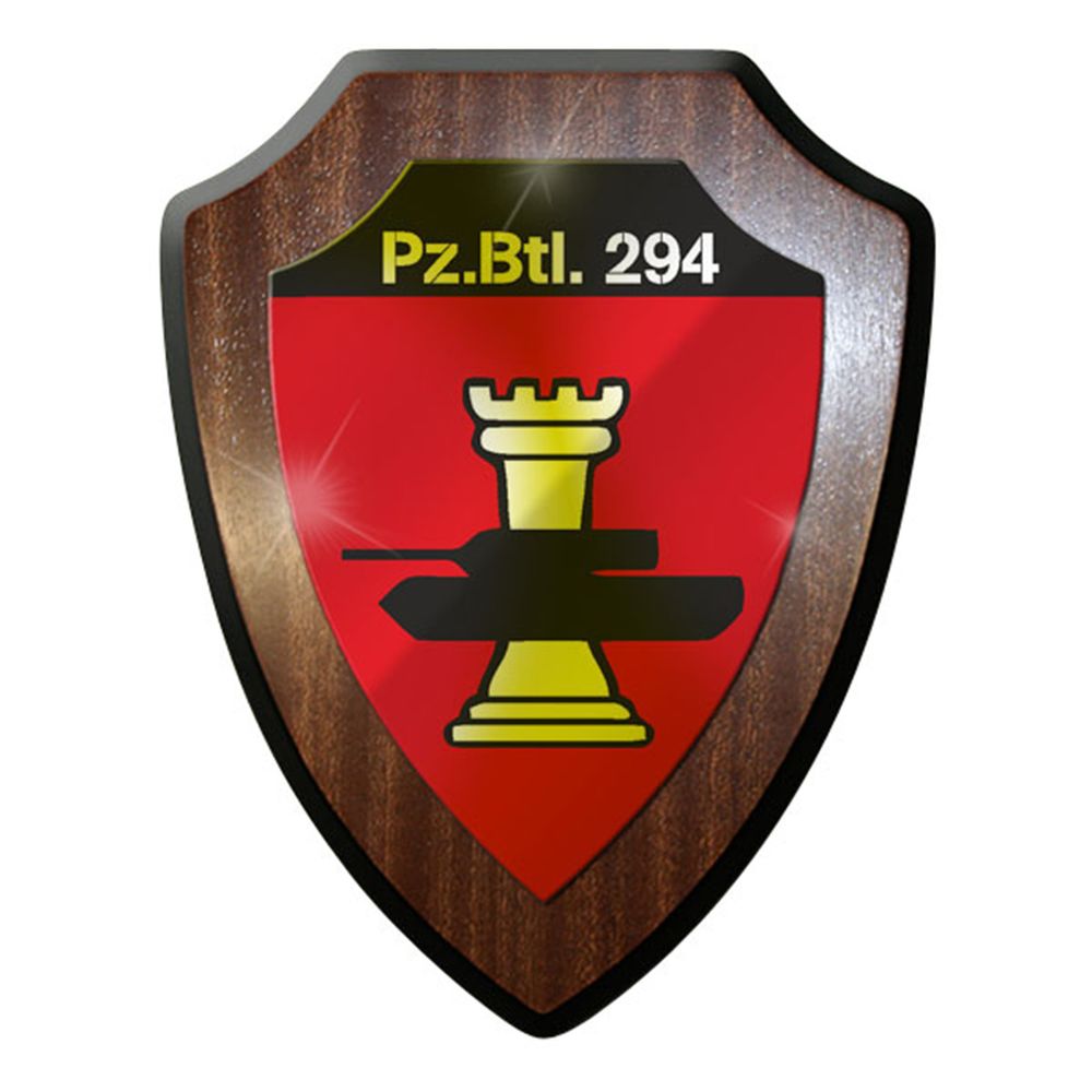 Heraldic shield / wall shield / coat of arms - PzBtl 294 Panzerbataillon Panzer # 8418