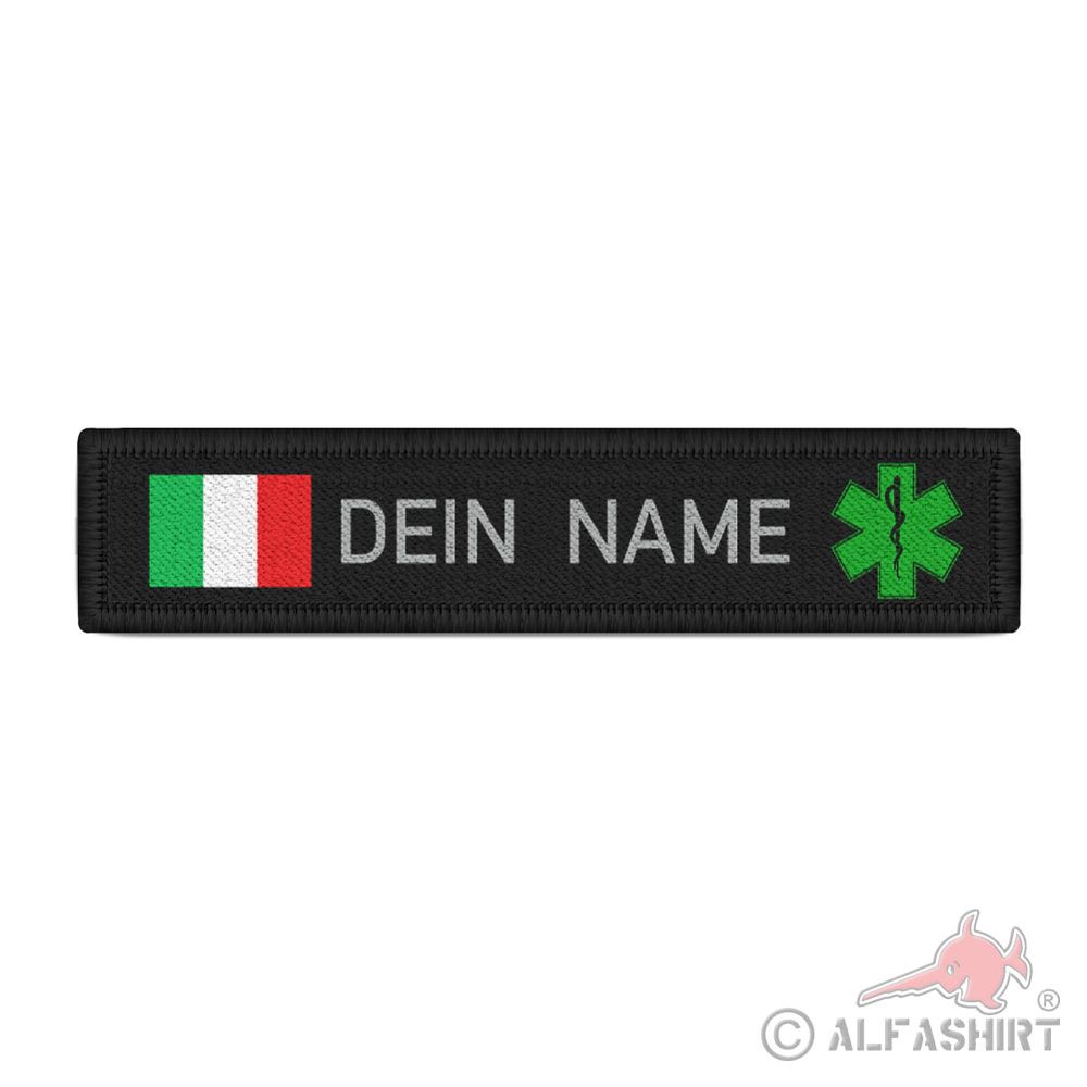 Namen-Schild Italien Wunschtext Patch del fuoco 118 #44260