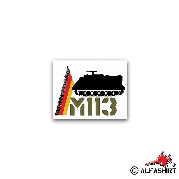 Sticker M113 Panzer Transporter crew transporter 9x7cm # A2367