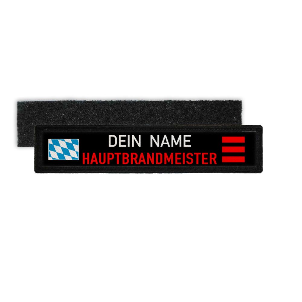 Hauptbrandmeister Bayern name plate Patch Bavaria Feuerwehr # 33292