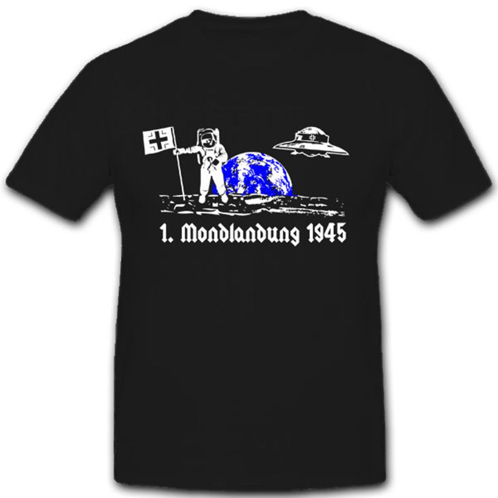 Dark Side Moon Haunebu Mondlandung Haunebu Ufos - T Shirt Herren #3866
