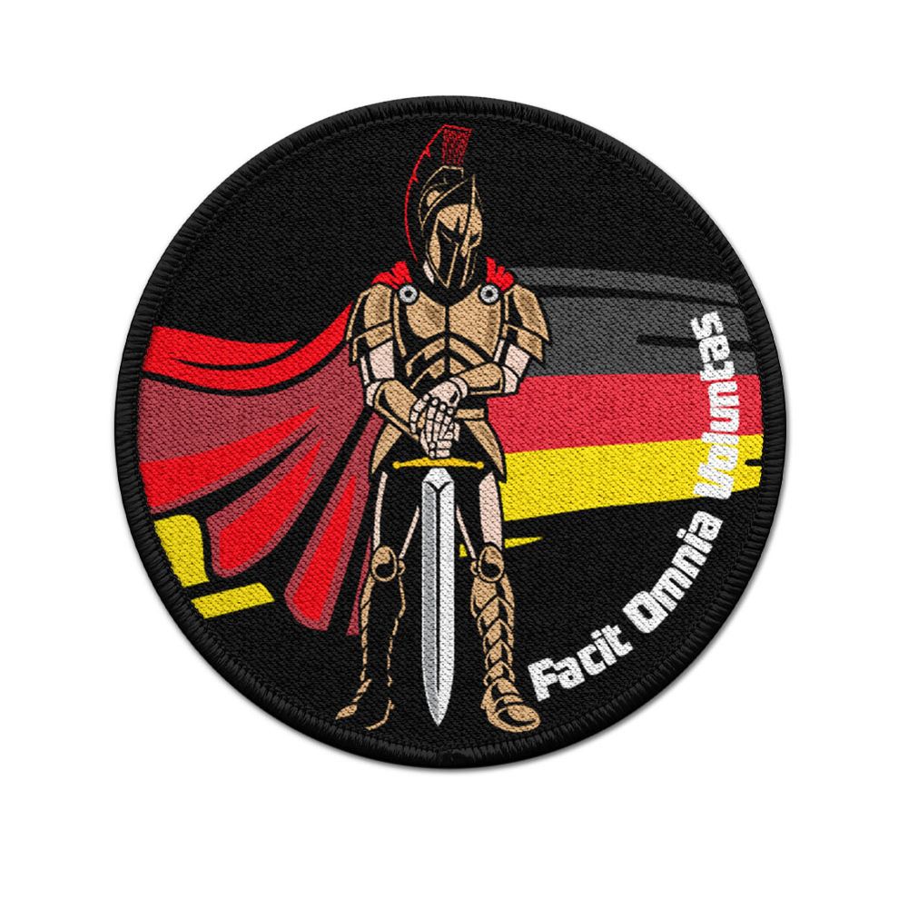 Patch Facit Omnia Voluntas KSK Bundeswehr unit special company 9 cm # 40672
