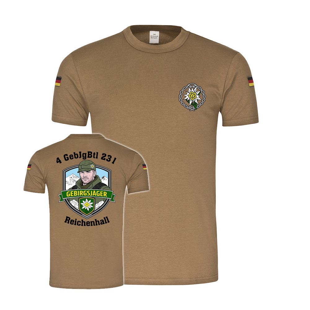 BW Tropen 4 GebJgBtl 231 Bundeswehr Jäger Berge Gebirgsjäger T-Shirt#47593