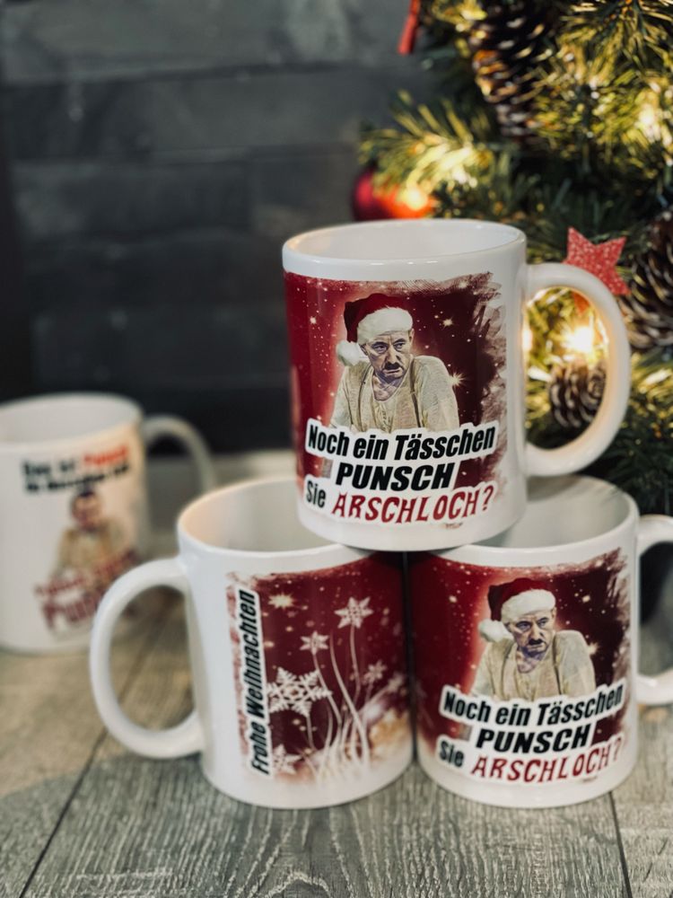 Mug Alfred Tetzlaff Christmas Mug You Asshole Punch Merry Christmas Fun Cult TV Series Gift 70s #43355