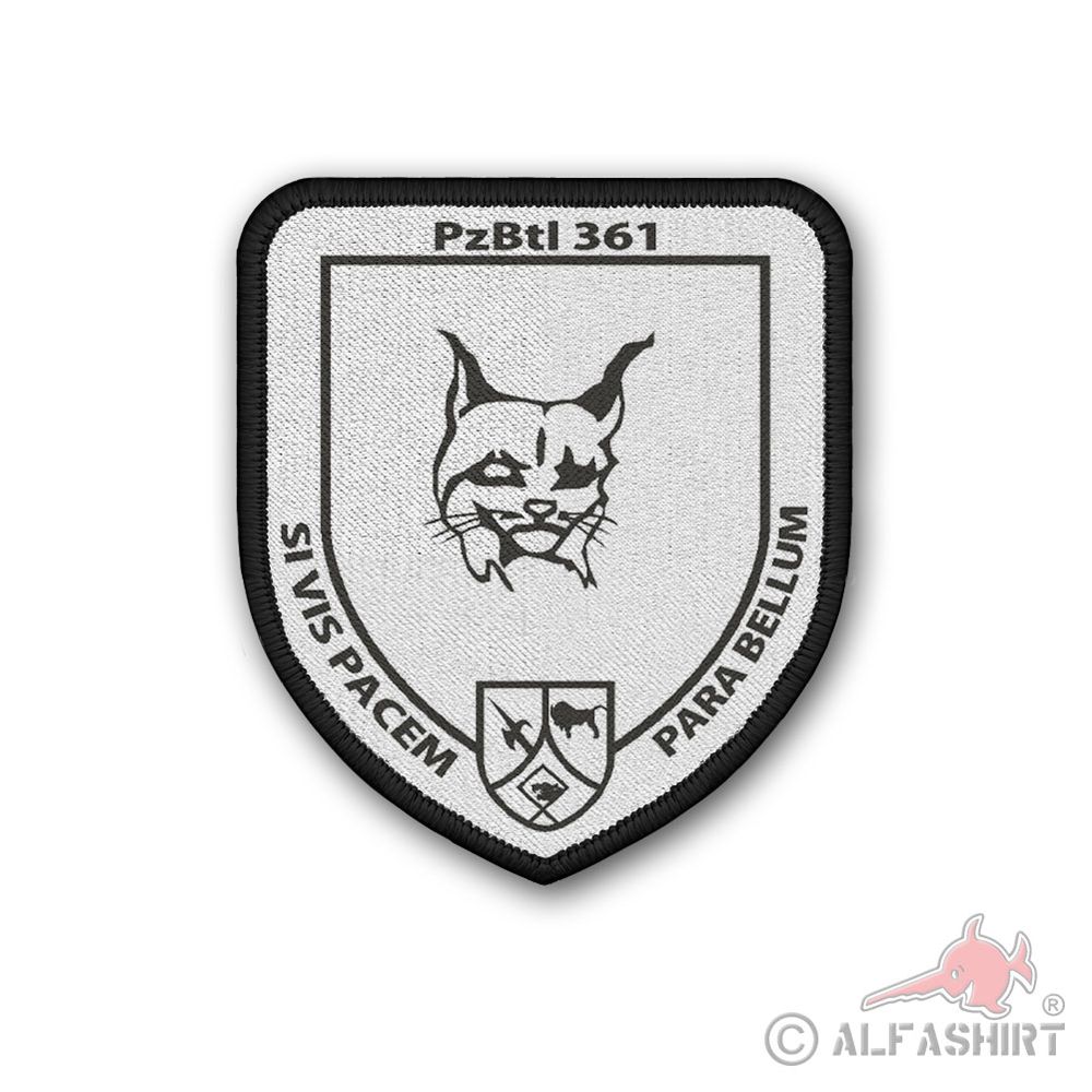 Patch PzBtl 361 Panzerbataillon Külsheim Bundeswehr Wappen 7,5 x 6 cm #40345