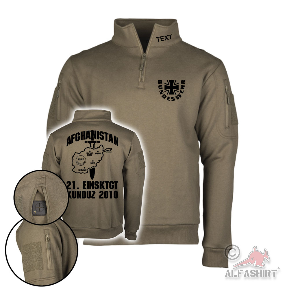 Tactical Sweatshirt Pullover Afghanistan ISAF Mission 21 EinsKtgt #46184
