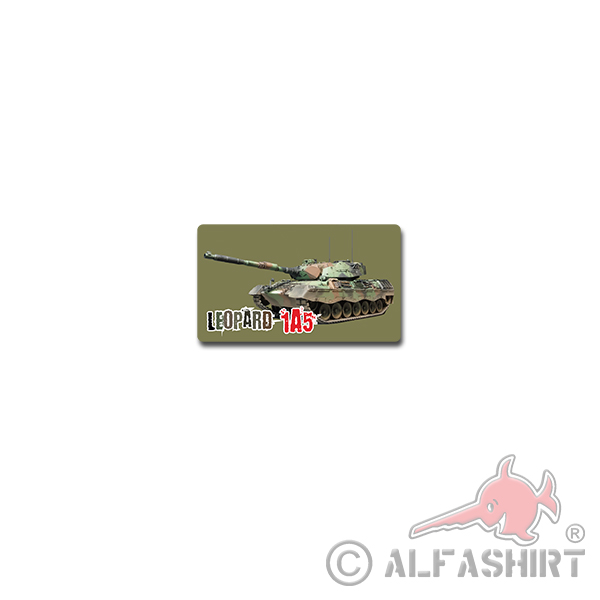 Leo 1A5 Sticker Sticker Leopard battle tank armored car 12x7cm # A4221