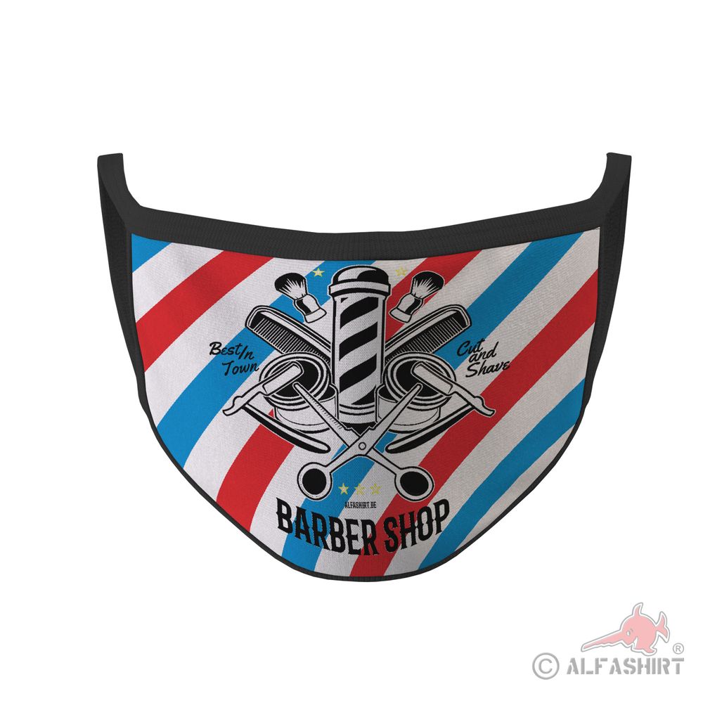 Barbershop Roll Surgical Mask Cut Styling Hair, Barber Haircut Warm # 35523