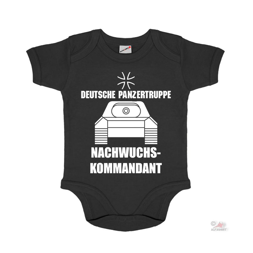 Baby Strampler Nachwuchs Kommandant Deutsche Panzertruppe Humor #30646