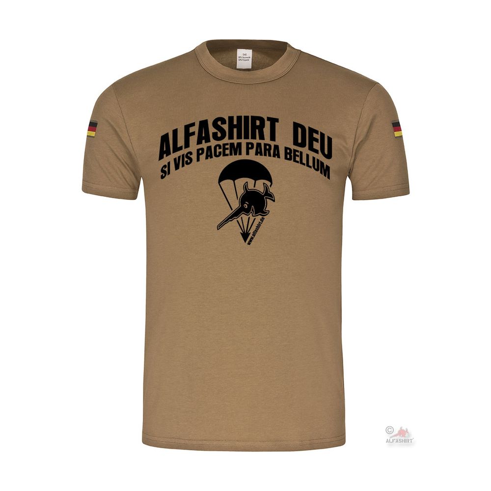 BW Tropen Alfashirt si vis pacem para bellum Airborne Fallschirmjäger #31416