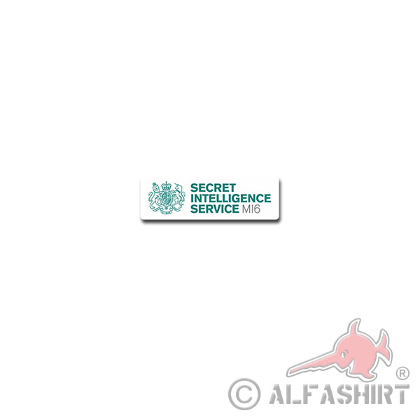 MI6 Sticker Sticker Secret Intelligence Service British 15x5cm # A4087