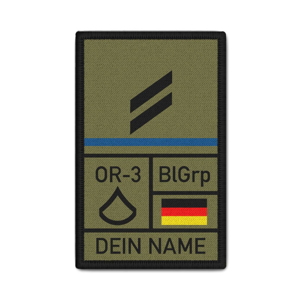 Patch Rank Lance Corporal Army Logistics Troops Medium Blue #47643
