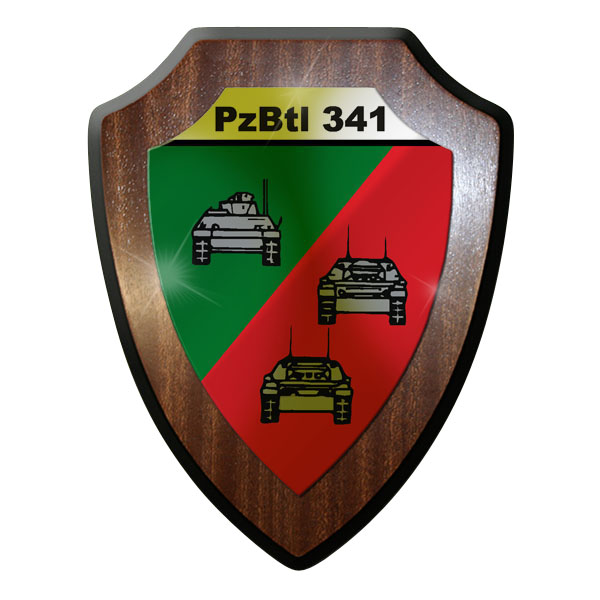 Wappenschild -PzBtl 341 Panzerbataillon Panzer Bataillon Hohllandung #9334