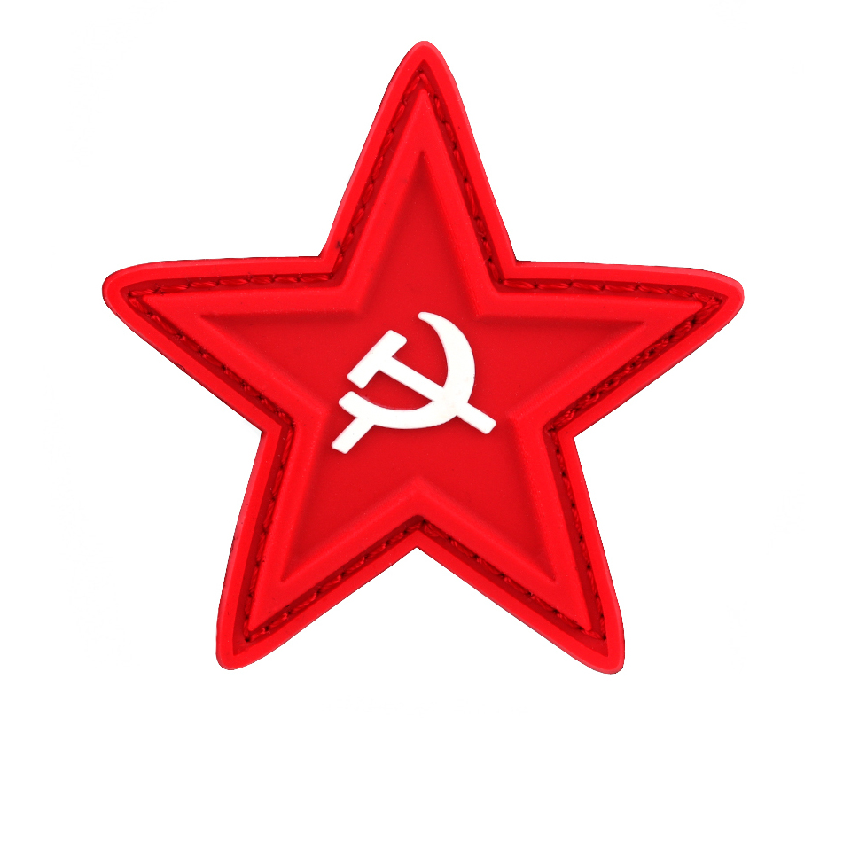 3D Rubber Patch CCCP Star Russia Russia Tactical Russe Ussr 6x6cm #30314