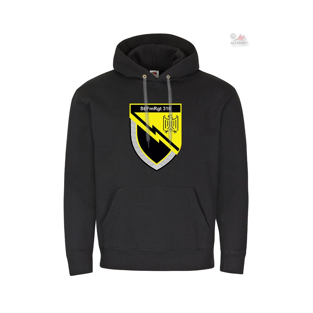 Hoodie St-FmRgt310 - Stab Fermelde Regiment 310 Bundeswehr Abzeichen  #10595