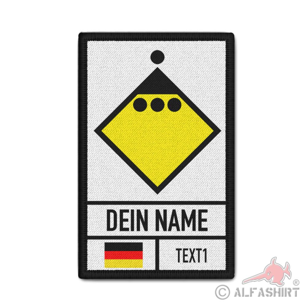 Patch Zugtruppführer Zugführer Truppführer Personalisiert 9,8x6cm#40963