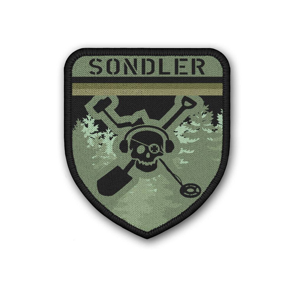 Patch Sondler Deutschland Camo Abzeichen Metaldetektor Aufnäher Suchen #35960