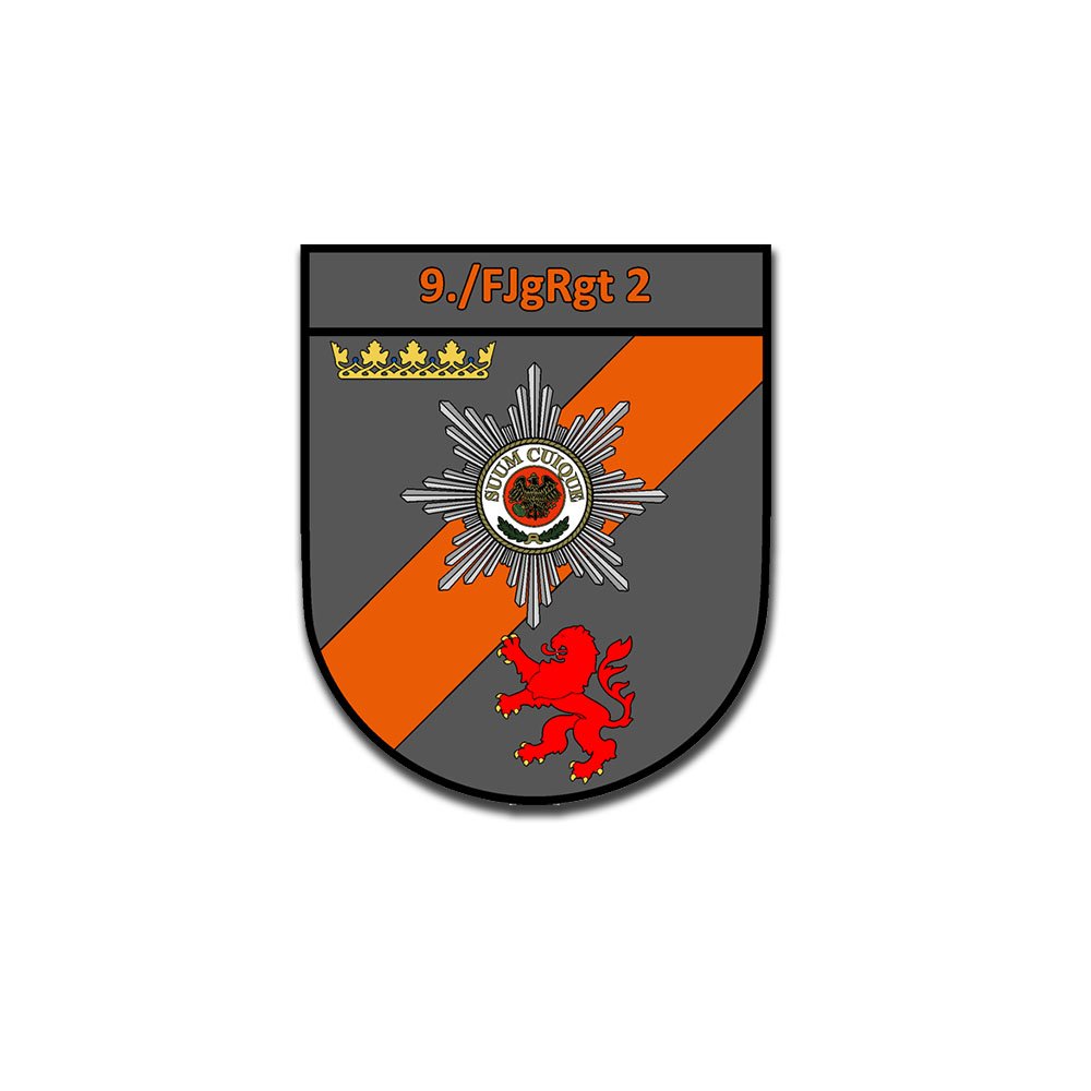 9 FJgRgt 2 Fritzlar Kommando Feldjäger Bundeswehr KdoFJgBw souvenir 6x7cm A5463