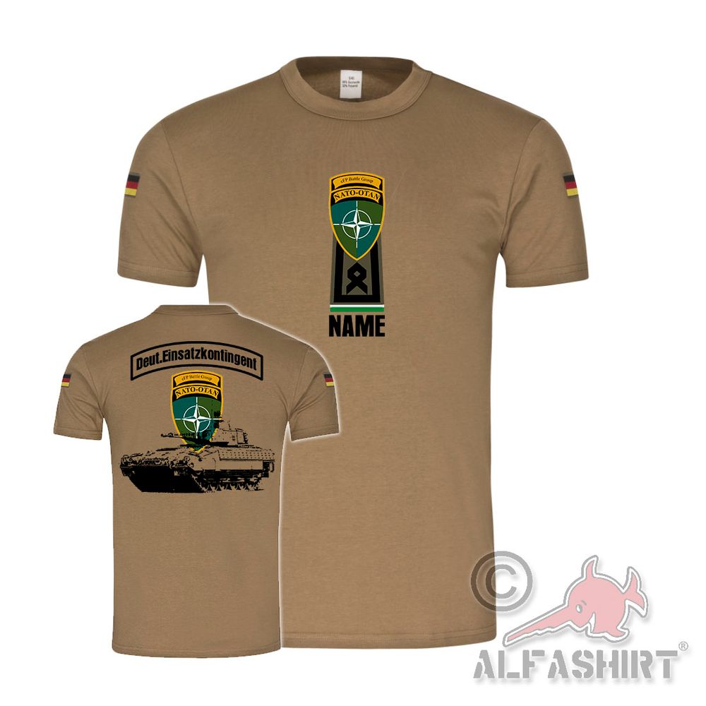 BW Tropen Deut contingent Oberfähnrich eFP Battle Group T-Shirt #39852