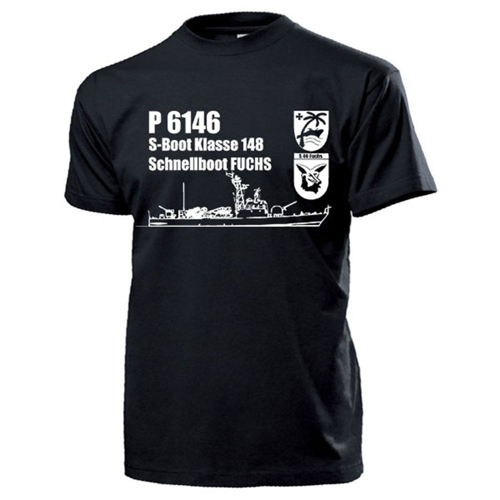 Speedboat S46 Fuchs P6146 S-Boat Class 148 Ship Bundeswehr - T Shirt # 17876