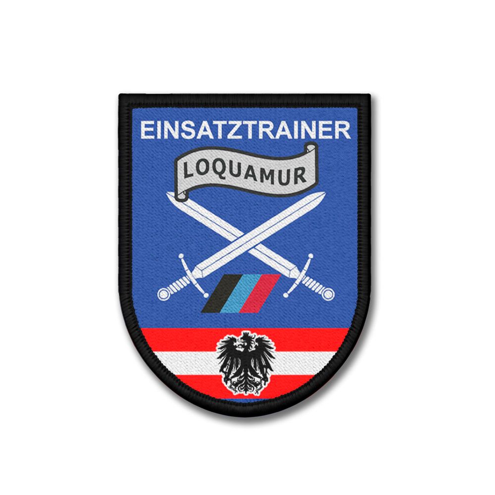 Patch emergency trainer police AT Austria Patch LOQUAMUR 9x7cm # 31354