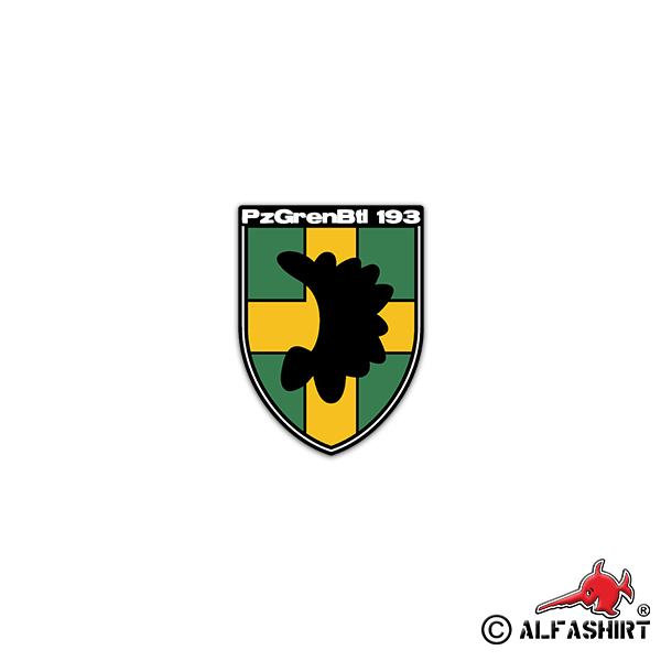Sticker PzGrenBtl 193 Panzergrenadierbataillon Lützow Army 5x7cm # A2302