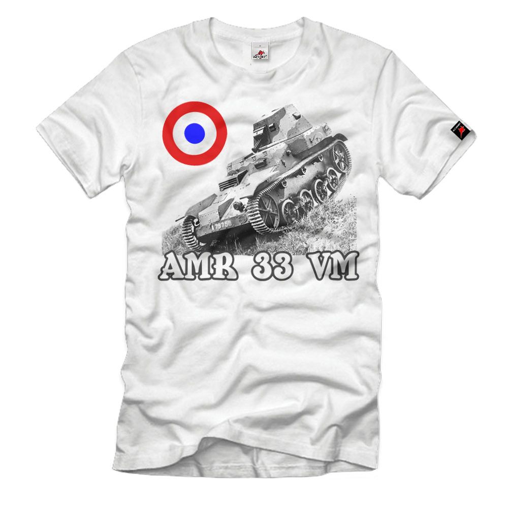 AMR 33 VM Panzer Frankreich französischen Armee Reibel T-Shirt#32683