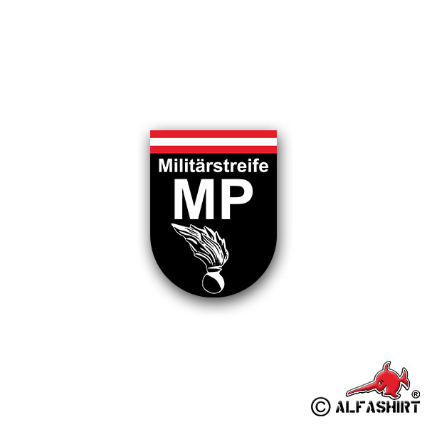 Sticker MP Military patrol Military Police MilStrf & MP 5x7cm A1637