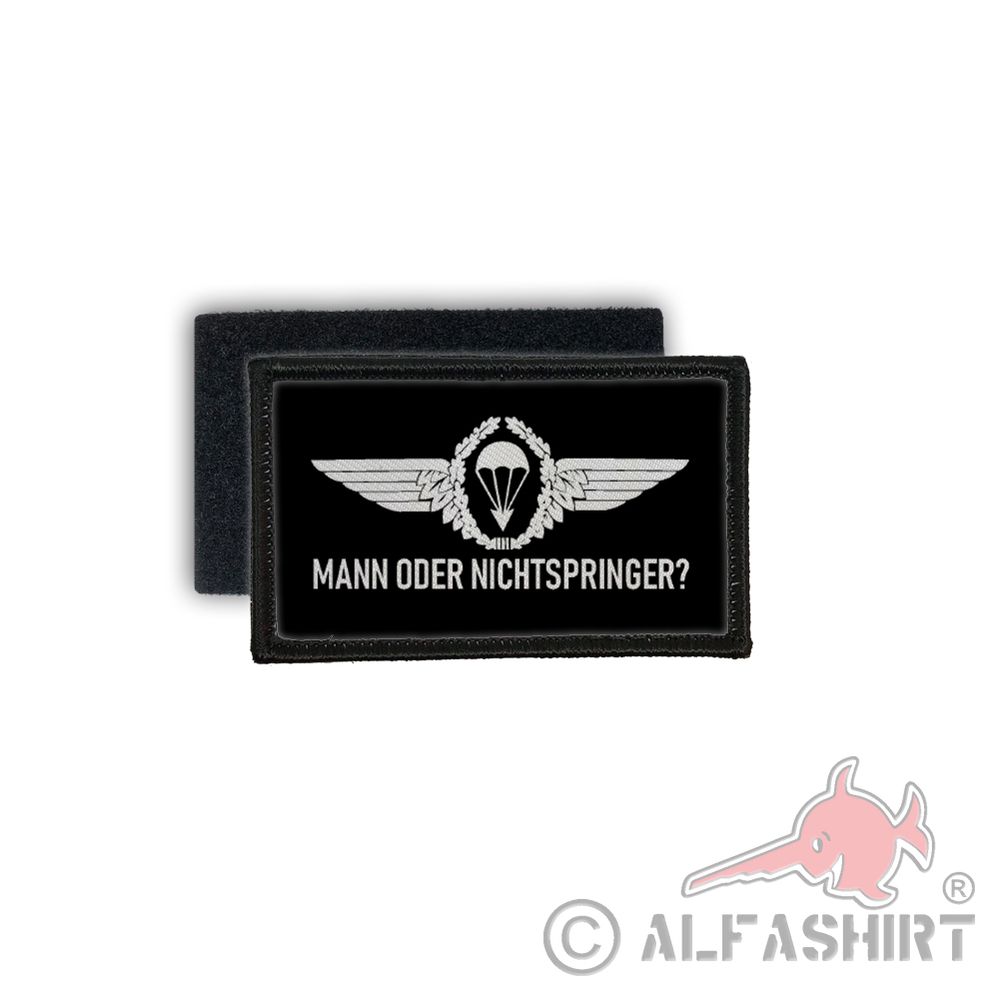 Patch man or non-jumper Luftwaffe parachutist 7,5x4,5cm # 30319