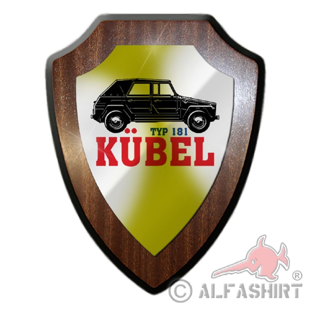Kübel TYP 181 Kübelwagen Fahrzeug Oldtimer Auto Kfz Wagen Wappenschild #19780