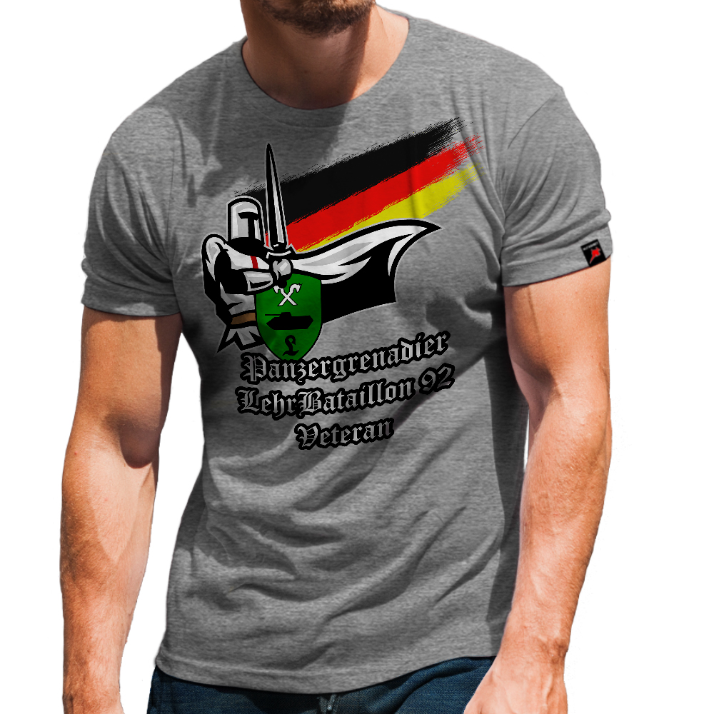 PzGrenBtl 92 Veteran Kreuz Ritter Schmiede Rüstung BW Panzer T Shirt #31699